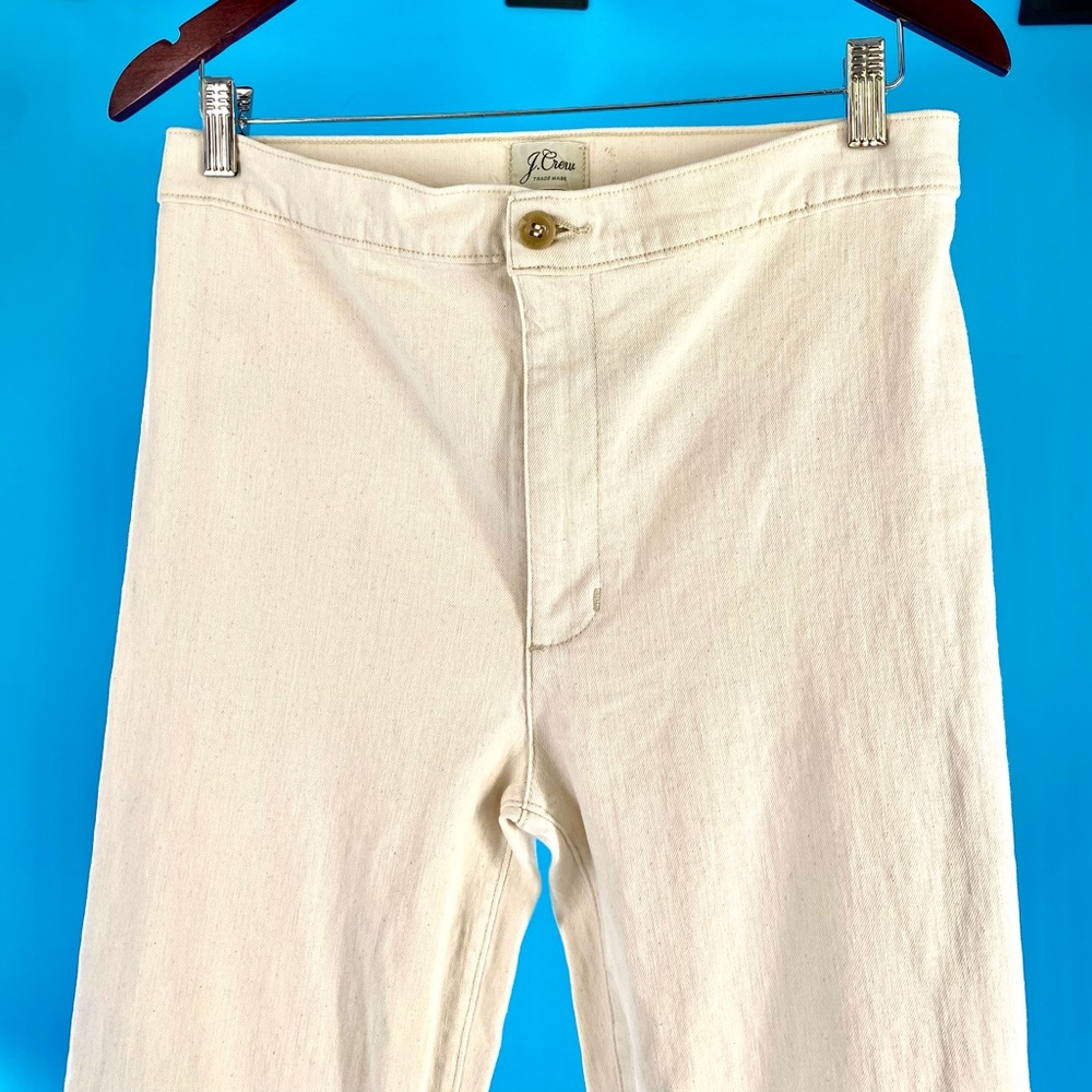 JCrew Women’s Off White Jeans. Straight Leg. Size: 30